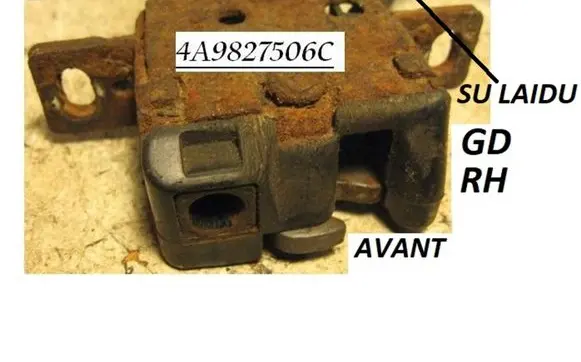 Audi A6 S6 C4 4A Tailgate/trunk/boot lock/catch/latch 4A9827506C