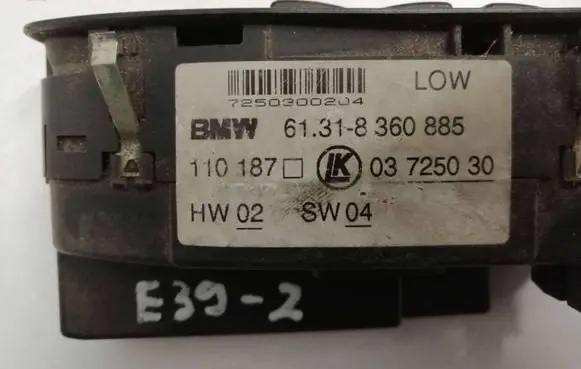 BMW 5 E39 Electric window control switch 61318360885 110187 03725030