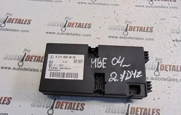 Mercedes-Benz E W211 Seat control module A2118203626