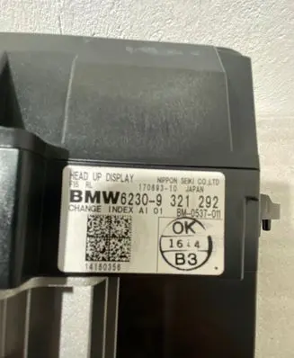 BMW 5 F10 F11 Head up display screen 17089310 BM0537011 9321292