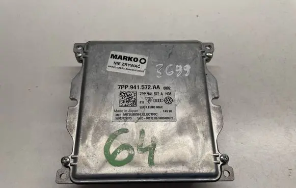 Audi Q7 4M Headlight ballast module Xenon 7PP941572A 7PP941572AA