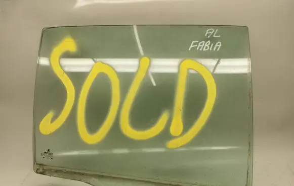 Skoda Fabia Mk1 (6Y) Rear door window glass 43R000922