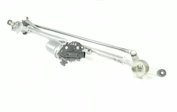 Front wiper linkage and motor
