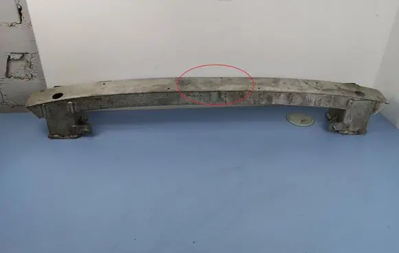 Rear bumper support beam