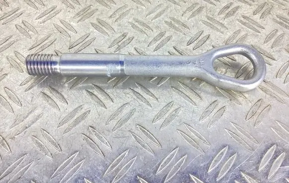 Towing hook eye