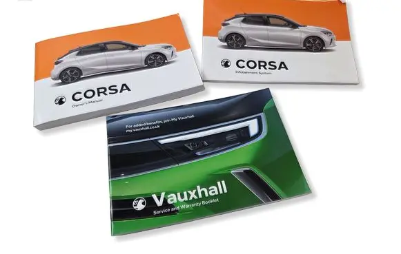 Opel Corsa F Owners service history hand book 