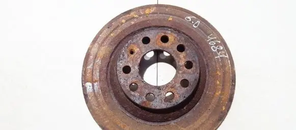Audi A6 S6 C6 4F Rear brake disc neventiliuojamas