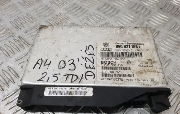 Audi A4 S4 B6 8E 8H Gearbox control unit/module 8E0927156L 0260002810