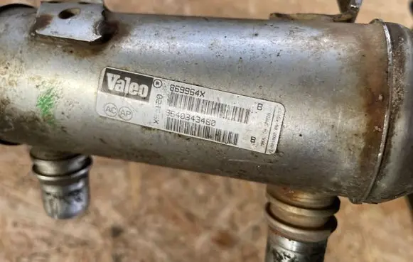Peugeot 807 EGR valve cooler 9640843480