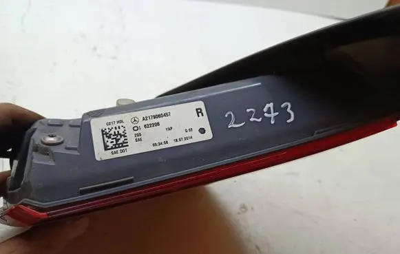 Mercedes-Benz S C217 Tailgate rear/tail lights A2179060457 622206 C217HDL