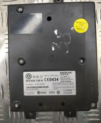 Volkswagen Golf V Bluetooth control unit module 3C0035729G