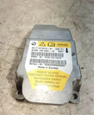 BMW Z4 E85 E86 Airbag control unit/module 9114214 31911421401V 2204391
