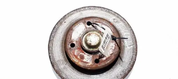 Peugeot 207 Rear brake disc neventiliuojamas