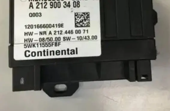 Mercedes-Benz E W212 Fuel injection pump control unit/module A2129003408 5WK11555FBF A2124460071