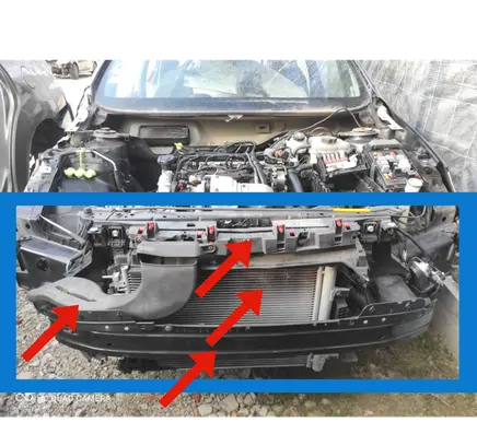 Opel Astra J Radiator support slam panel