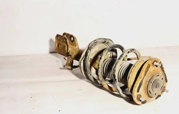 Front shock absorber with coil spring