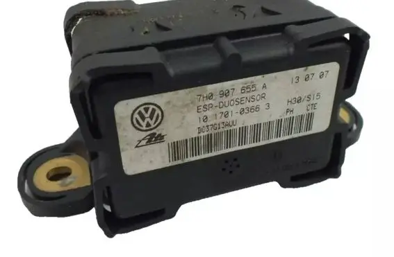 Audi A3 S3 8P ESP acceleration yaw rate sensor 7H0907655A DC37G13AUU 10170103663