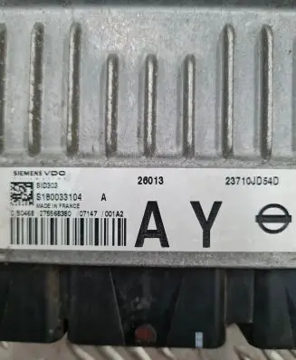 Nissan Qashqai Engine control unit/module 0281017187 23710JD54D