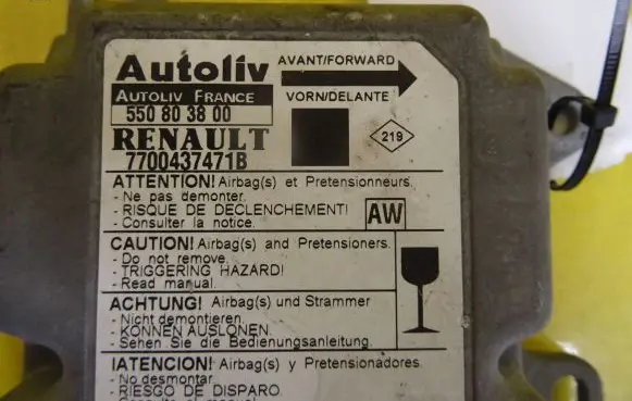 Renault Scenic I Airbag control unit/module 7700437471B 550803800