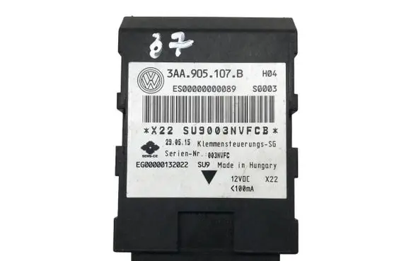Volkswagen PASSAT B7 Keyless (KESSY) go control unit/module 3AA905107B ES00000000089 EG00000132022
