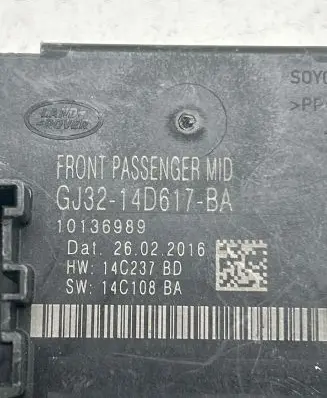 Land Rover Range Rover Sport L494 Door control unit/module GJ3214D617BA 14C237BD 10136989