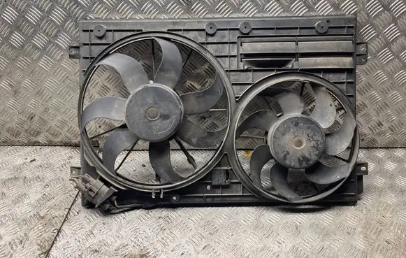 Volkswagen PASSAT CC Electric radiator cooling fan 1K0121207BC 1K0121205AD