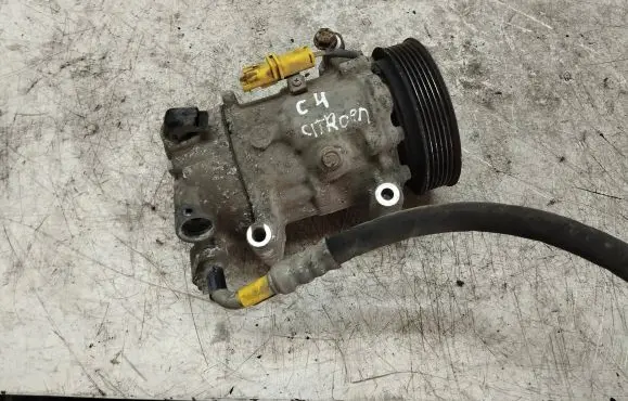 Citroen C4 I Air conditioning (A/C) compressor (pump) 9651910980 D6C12 07145701561