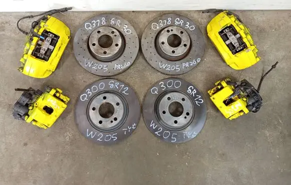 Mercedes-Benz C W205 Brake discs and calipers set SWAPZACISKIW205