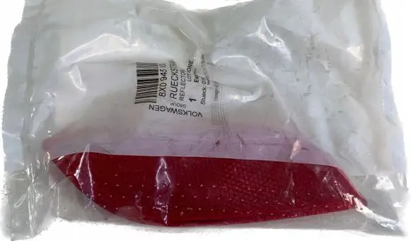 Audi A1 Rear tail light reflector 8X0945106
