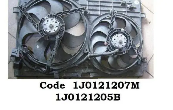 Audi A4 S4 B6 8E 8H Electric radiator cooling fan 1J0121207M 1J0121205B