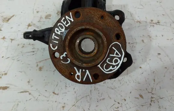 Front wheel hub spindle knuckle
