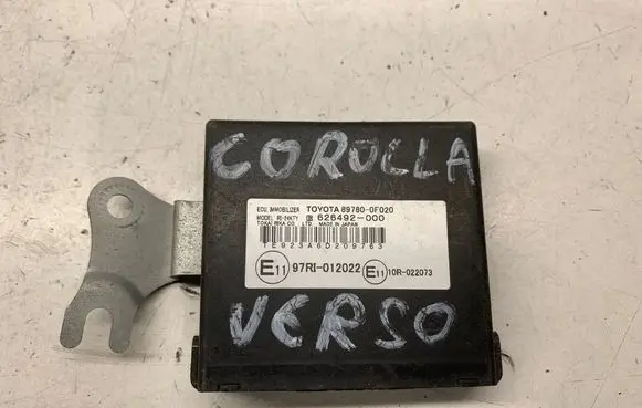 Toyota Corolla Verso E121 Immobilizer control unit/module 897800F020 626492000 97RI012022
