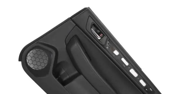 Rear door card panel trim