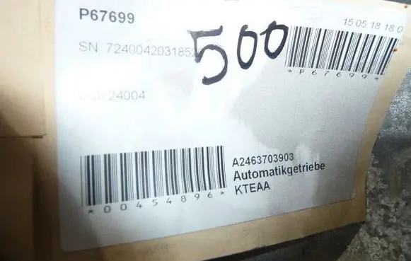 Mercedes-Benz GLA H247 Automatic gearbox 72400420318522KG