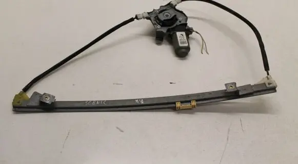Renault Scenic I Front door window regulator with motor 400733T3