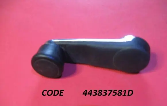 Audi A6 S6 C4 4A Rear door window winding handle 443837581D