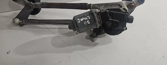 Front wiper linkage and motor