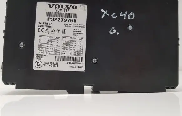 Volvo XC40 Other control units/modules P32279765 32279787 31277986