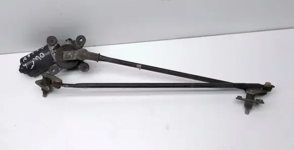 Front wiper linkage and motor