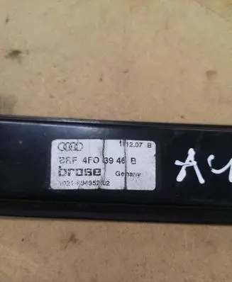 Audi A6 S6 C6 4F Rear window lifting mechanism without motor 4F0839461B