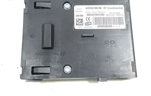 Renault Megane III Ignition key card reader 285909828R A2C53185186 A2C53299319