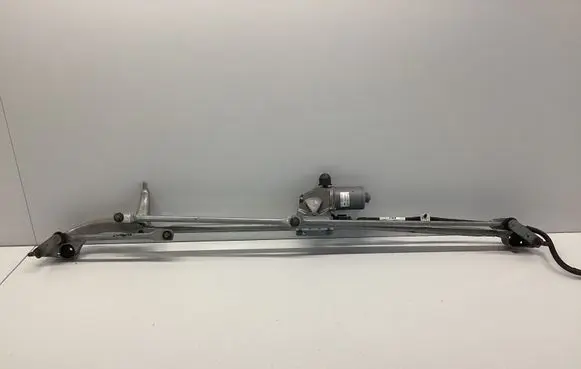 Front wiper linkage and motor