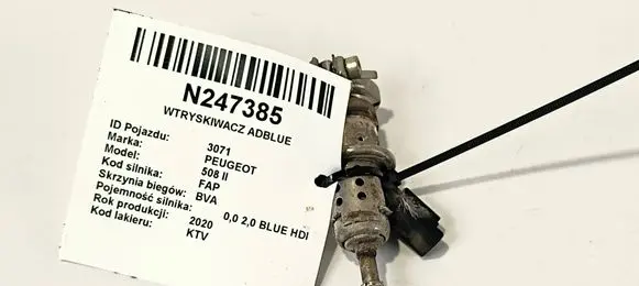 Peugeot 508 II AdBlue injector 9801187080