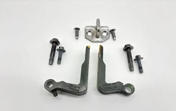 Front door hinge set