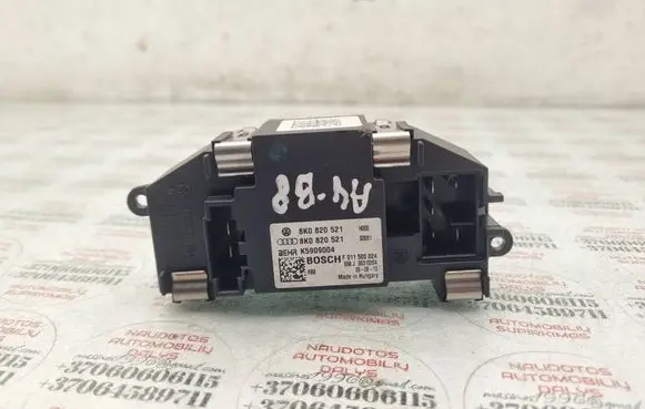 Audi A4 S4 B8 8K Heater blower motor/fan resistor 8K0820521