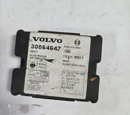 Volvo S40, V40 Immobilizer control unit/module 30864647 30862223 F005V00060