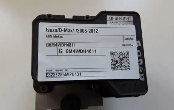 Isuzu D-Max ABS Pump G6M4WDH4811