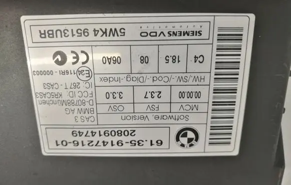 BMW 5 E60 E61 CAS control unit/module 914721601 9147216