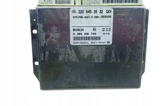 Mercedes-Benz S W220 ESP (stability system) control unit 2205453532 0265109745