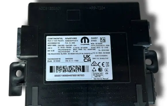 Alfa Romeo Stelvio Keyless (KESSY) go control unit/module 50571969